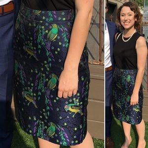 3 for 20$🌼 Simons Icône Pencil Skirt with parrot